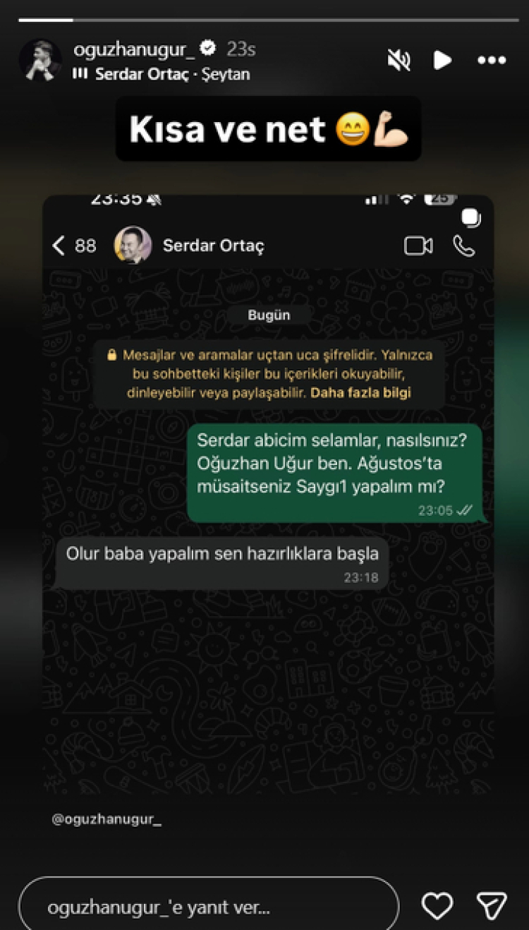 Serdar Ortaç şarkıları Saygı1 sahnesinde Oğuzhan Uğur yeni konuğunu duyurdu 2