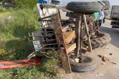 Hatay Kırıkhan'da traktör ile tır çarpıştı: 80 yaşındaki sürücü hayatını kaybetti