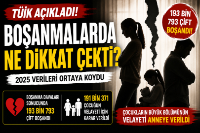 TÜİK verileri şaşırttı! Boşanma rakamları yükseldi! En çok çocuklar etkilendi