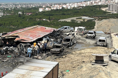 Hatay’da şantiyede korkutan yangın: "Sese uyandık, her yer yanıyordu"