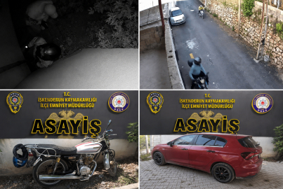 Hatay İskenderun'da seri hırsızlık operasyonu: Duvara tırmanıp otomobil çalan şüpheliler yakalandı