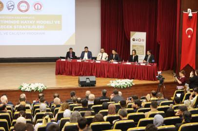 Hatay'da afet yönetimi çalıştayı: Vali Masatlı krizden kalkınmaya giden süreci paylaştı