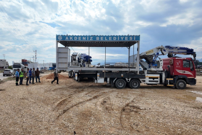 Akdeniz Belediyesi Tırmıl mevkiinde kurban satış ve kesim alanını hazırladı
