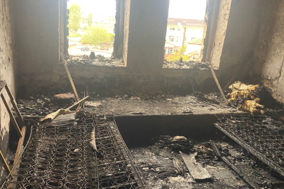 Nevşehir Çardak köyünde çıkan yangında bir kişi yaralandı, ev kül oldu