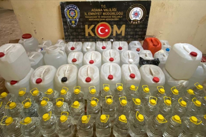 Adana ve Konya’da kaçak alkol operasyonu:13 bin 633 litre kaçak alkol ele geçirildi
