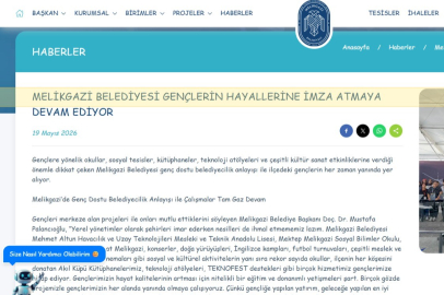 Melikgazi Belediyesi’nden engelsiz dijital dönüşüm: Kurumsal web sitesi yenilendi