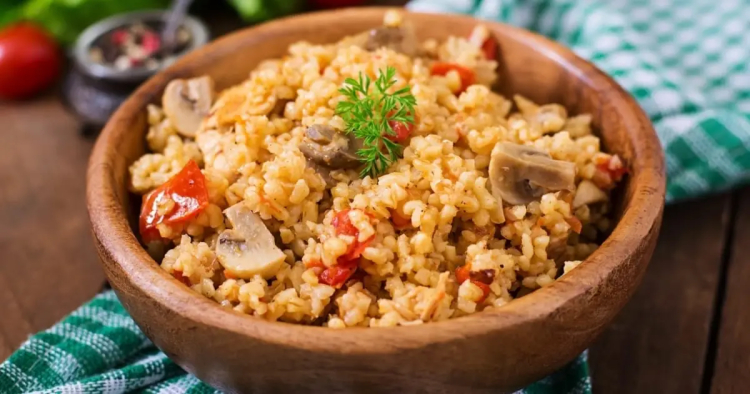 Mantarlı Bulgur Pilavı