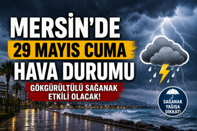 Mersin’de cuma günü gökgürültülü sağanak etkili olacak! Saat saat hava durumu açıklandı