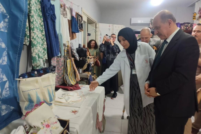 Yüreğir’de Halk Eğitim Merkezi’nin yıl sonu sergisinde el emeği ürünler beğeni topladı