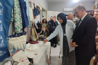 Yüreğir’de Halk Eğitim Merkezi’nin yıl sonu sergisinde el emeği ürünler beğeni topladı