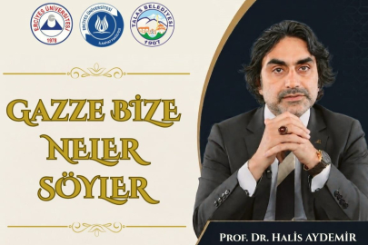 Erciyes Üniversitesi'nde tefekkür buluşması: İnsanlık vicdanının sembolü Gazze mercek altında