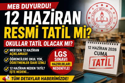 12 Haziran resmi tatil mi? Okullar tatil mi? Kimler izinli olacak?