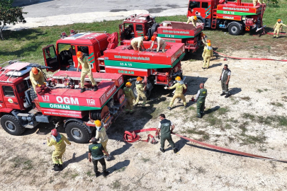 Mezitli'de nefes kesen yangın provası: Mersin orman ekipleri "Yeşil Vatan" için teyakkuzda