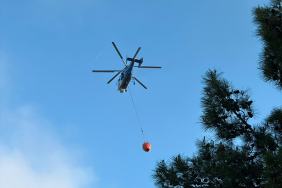 Mersin Gülnar'da orman yangınlarına karşı hava savunması: 2 dev söndürme helikopteri göreve başladı
