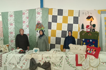 Kozan'da muhteşem yıl sonu sanatı: Halk Eğitimi kursiyerleri el emeği ürünlerini vitrine çıkardı