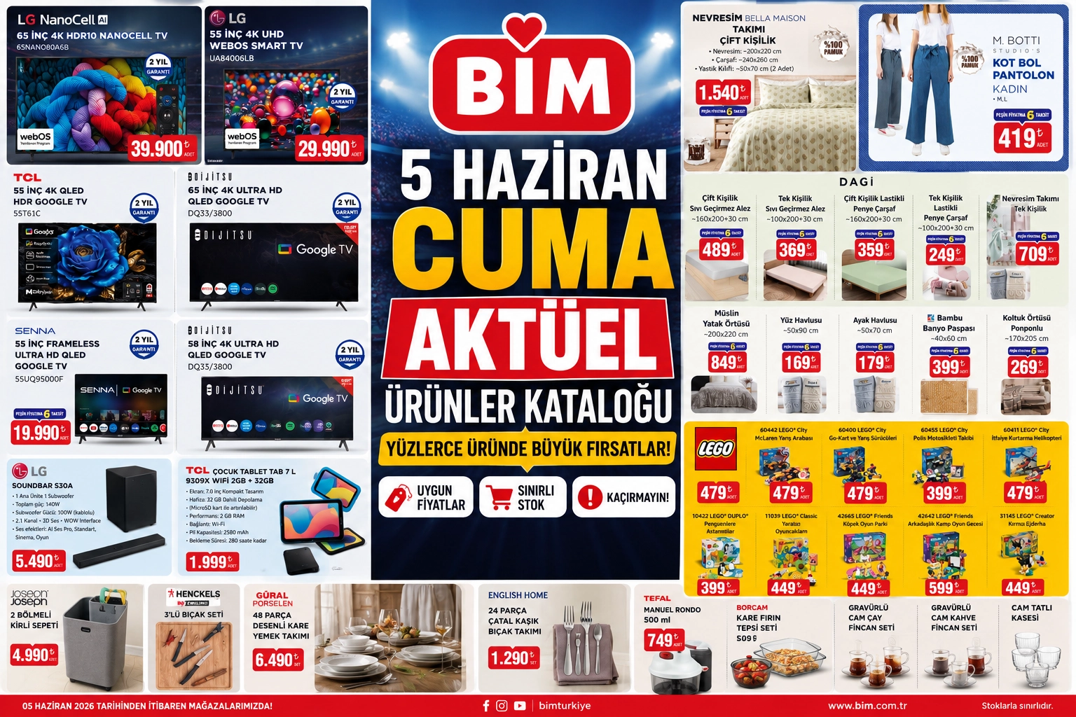 BİM'e Bu Cuma Ne Geliyor? 5 Haziran Aktüel Kataloğunda Yok Yok