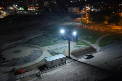 Kayseri’de Kartal Katlı Kavşağı için gece mesaisi