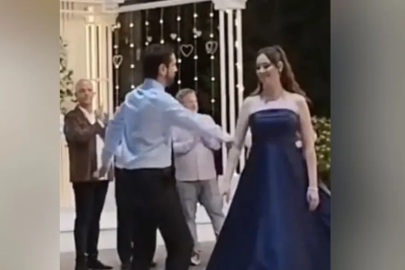 Ünlü oyuncu Aytek Şayan katıldığı düğünde Çerkes dansıyla damga vurdu