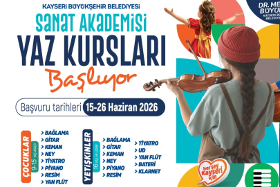 Kayseri Büyükşehir Konservatuarı'nda Yaz Kursları için kayıtlar başlıyor