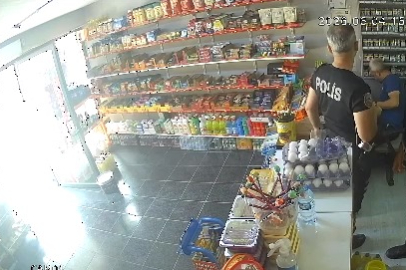 Osmaniye'de nefes borusuna şeker kaçan bakkalı polis memuru kurtardı