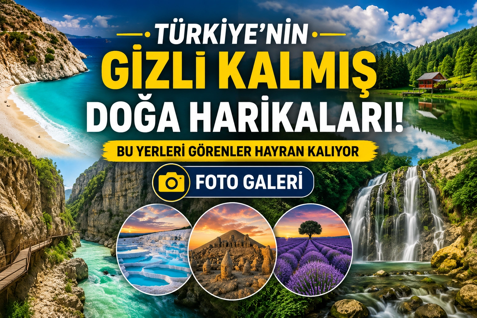 Türkiye'nin gizli kalmış doğa harikaları! Bu yerleri gören hayran kalıyor