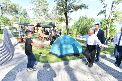 Kayseri'nin yeni cazibe merkezi: Yenilenen Sarımsaklı Mesire Alanı dolup taşıyor