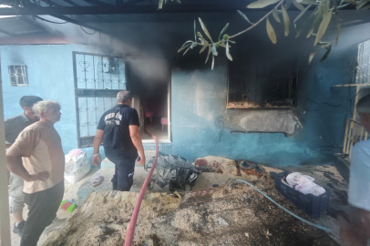 Mersin Mut'ta korkutan ev yangını: İtfaiyenin hızlı müdahalesi faciayı önledi