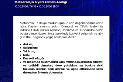 Niğde için sarı kodlu alarm: Kuvvetli sağanak ve fırtına geliyor!