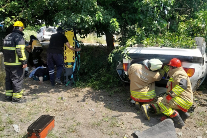Hatay'da otomobil takla attı: 3 yaralı