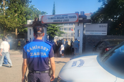 Gaziantep'te LGS’de zamanla yarışan öğrencilerin yardımına zabıta yetişti