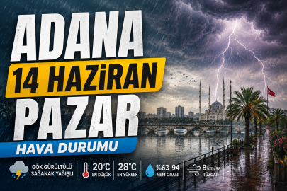 Adana'da Hafta Sonu Planı Olanlar Dikkat! Pazar Günü Yağış Bekleniyor
