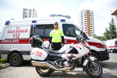 Motosikletli sağlık ekipleri hastalara kısa sürede ulaşarak hayat kurtarıyor