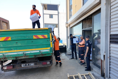 Gaziantep'te 2 ton bozuk kuru pasta imha edildi