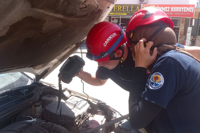 Kozan’da araçların motoruna giren kedi, itfaiyeyi seferber etti