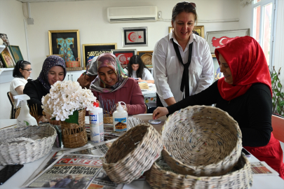 Atık kağıtlar Osmaniyeli kadınların elinde kazanca dönüşüyor