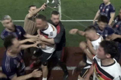 Hendek'te futbol turnuvası karıştı! Polis takımı ile lokanta çalışanları sahada birbirine girdi
