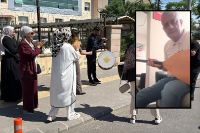 Diyarbakır'da ilginç boşanma! Kadın halay çekti, eski eşi bağlama çaldı