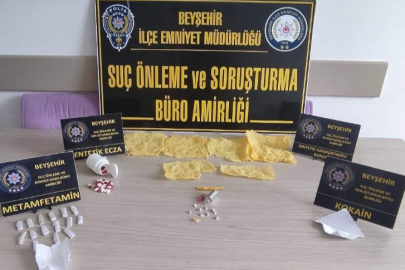 Konya'da polis ekiplerinden zehir tacirlerine darbe