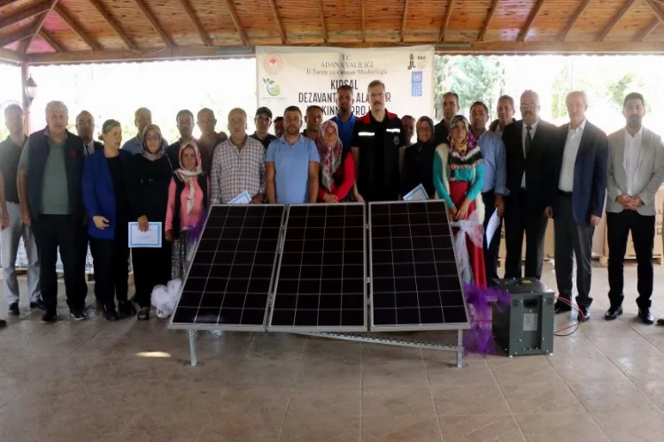 38 göçer aileye güneş paneli verildi