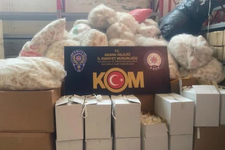 Adana'da gümrük kaçağı Makaron Bulundu: 10 milyon TL değerinde