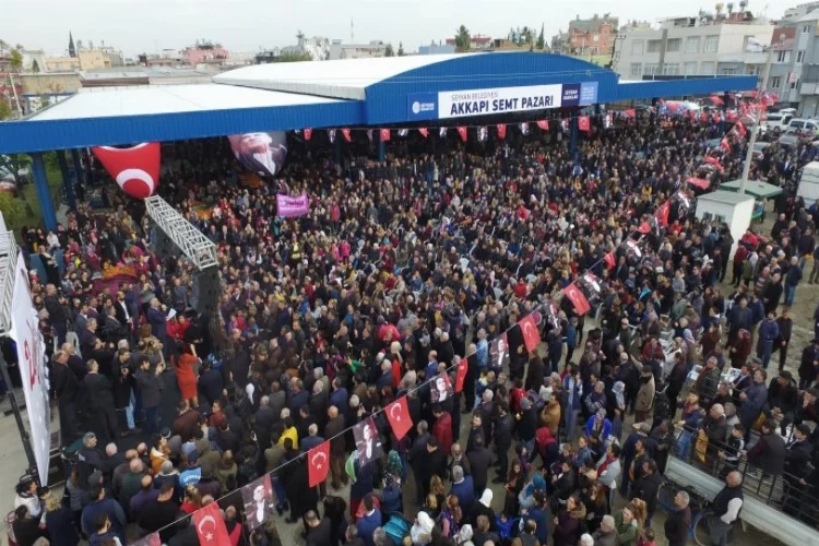 Adana Akkapı semt pazarı açıldı