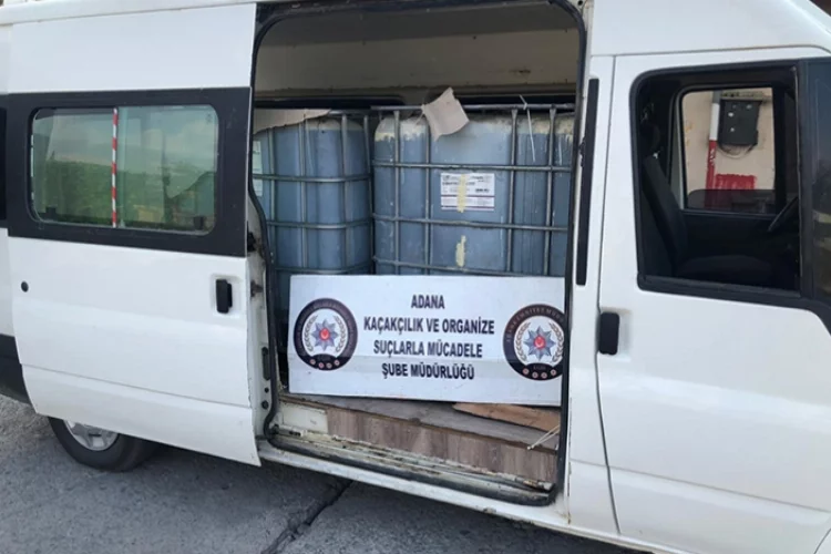 Adana'da 3 bin litre kaçak  akaryakıt ele geçirildi 