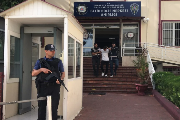 Adana'da bir kişiyi tabancayla yaralaması kameraya yansıyan zanlı tutuklandı