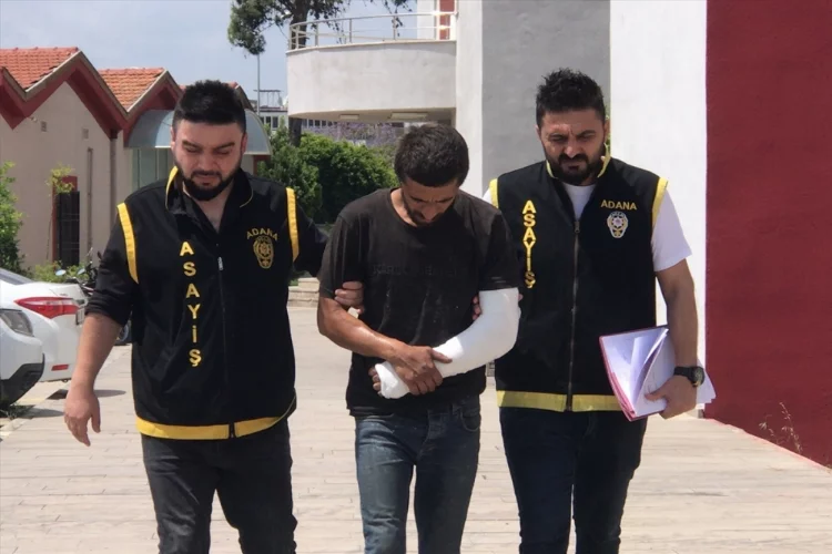 Adana'da girdiği hasarlı binada yakalanan hırsızlık zanlısı tutuklandı