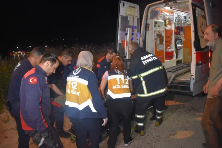 Adana'da yamaçtan düşen kişi yaralandı