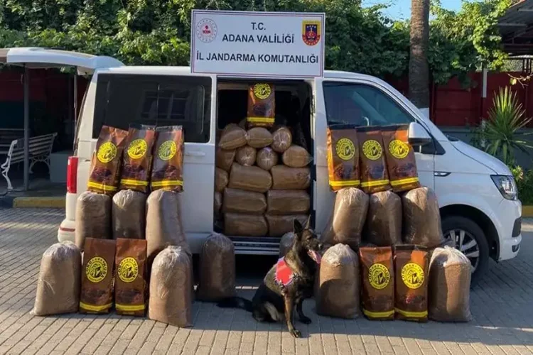 Adana'da 755 kilo kıyılmış tütün ele geçirildi