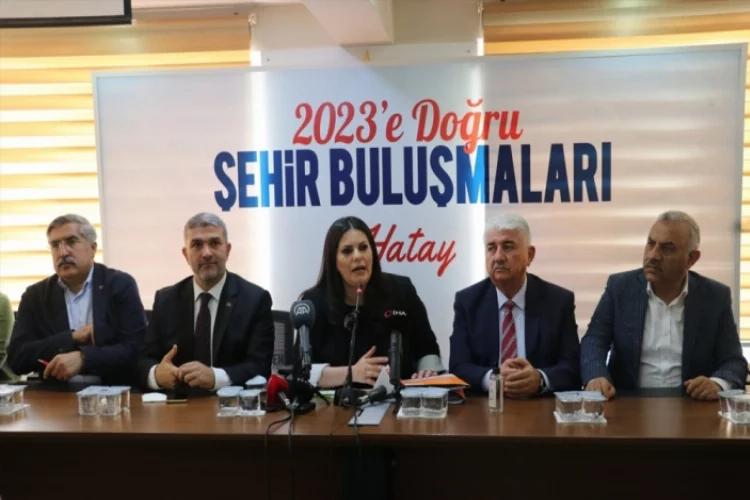 AK Parti Genel Başkan Yardımcısı Jülide Sarıeroğlu, Hatay'da konuştu: