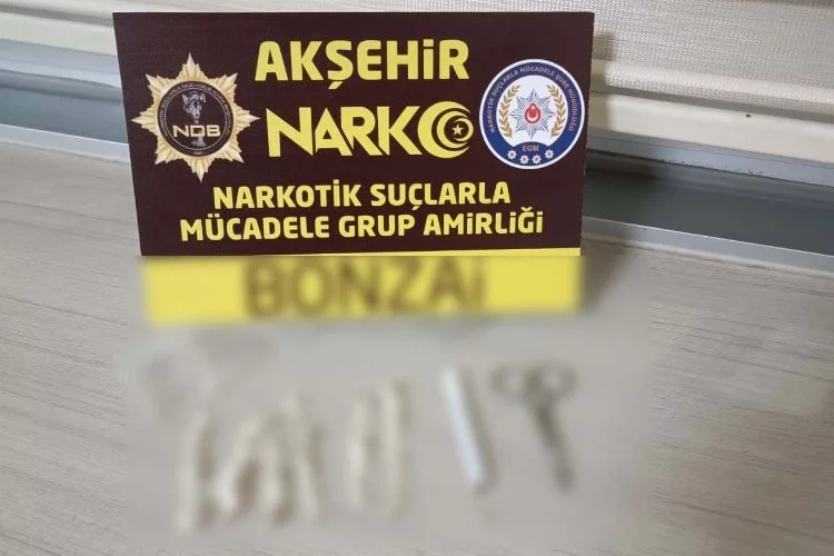 Akşehir'de polisin kovalamacası, kaçan şahıs yakalandı