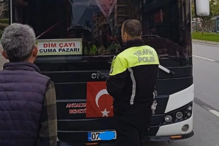 Alanya’da halk otobüslerine 38 bin 76 lira para cezası