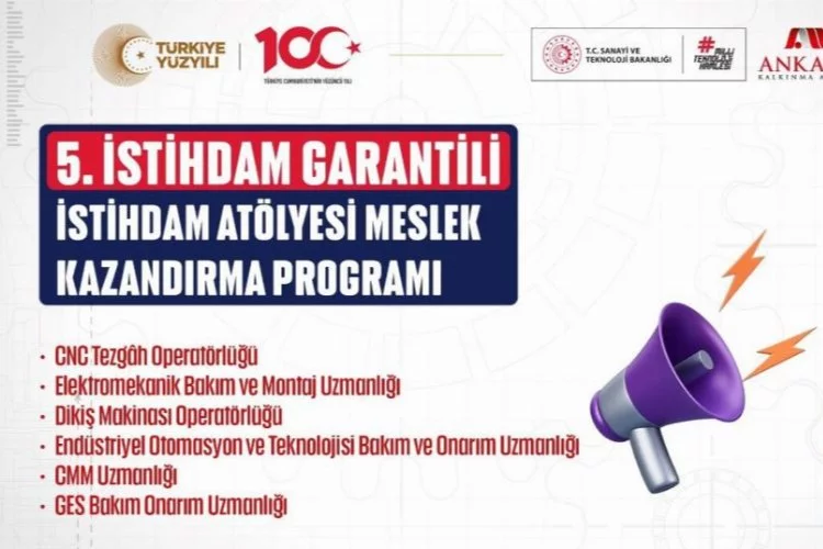 Ankara'da istihdam atölyesi programı başvuruları için son tarih 13 Mayıs'ta son bulacak